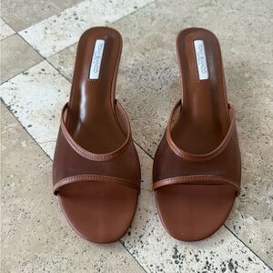 Tony Bianco Pru Kitten Heel in Rust